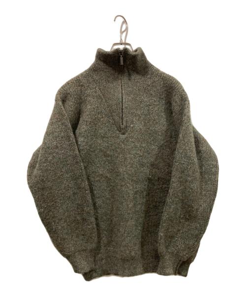Barbour（バブアー）Barbour (バブアー) ハーフジップニット グリーン サイズ:XLの古着・服飾アイテム