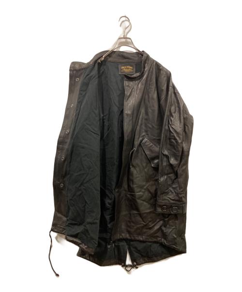 ROYAL KHAKI（ロイヤルカーキ）ROYAL KHAKI (ロイヤルカーキ) レザーコート ブラック サイズ:Mの古着・服飾アイテム