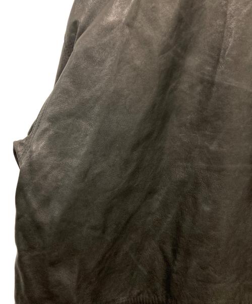 ROYAL KHAKI（ロイヤルカーキ）ROYAL KHAKI (ロイヤルカーキ) レザーコート ブラック サイズ:Mの古着・服飾アイテム