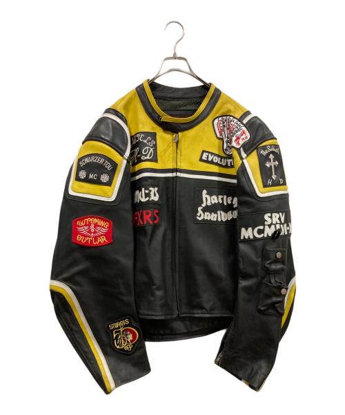 OUTLAW（アウトロー）OUTLAW (アウトロー) レザージャケット ブラック サイズ:46の古着・服飾アイテム