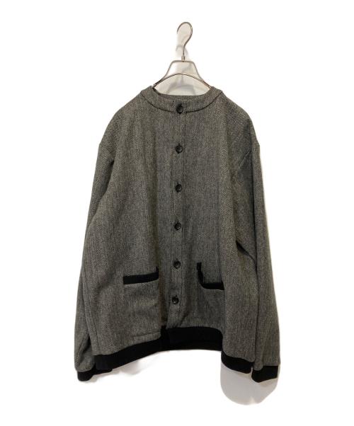 INTERIM（インテリム）INTERIM (インテリム) HYPER BIG LOVAT KIRK TWEED HBT TIROL CREW JACKET グレー サイズ:5の古着・服飾アイテム