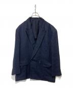 COMME des GARCONS HOMME PLUSコムデギャルソンオムプリュス）の古着「ダブルブレストリネンジャケット」｜ネイビー