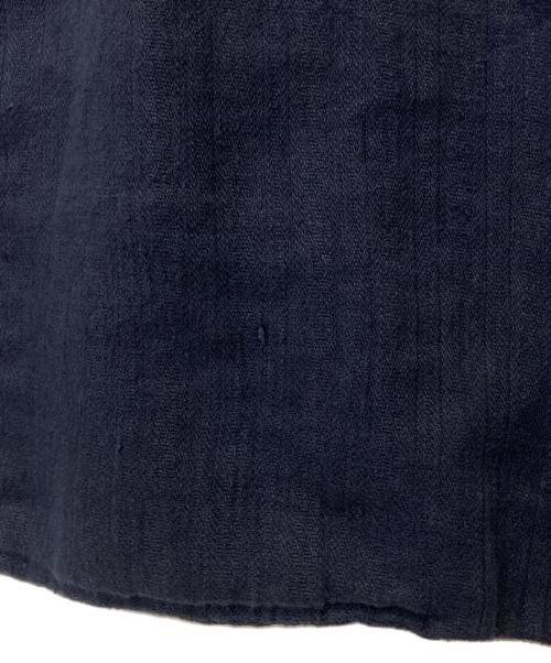 COMME des GARCONS HOMME PLUS（コムデギャルソンオムプリュス）COMME des GARCONS HOMME PLUS (コムデギャルソンオムプリュス) ダブルブレストリネンジャケット ネイビー サイズ:Mの古着・服飾アイテム