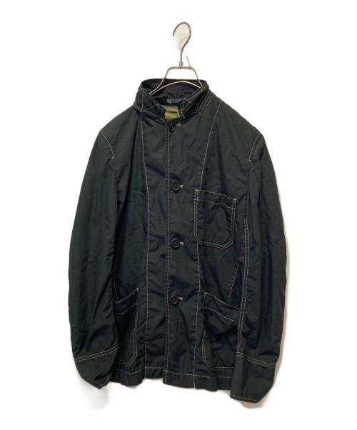 COMME des GARCONS HOMME（コムデギャルソン オム）COMME des GARCONS HOMME (コムデギャルソン オム) ステッチジャケット ブラック×グリーン サイズ:Sの古着・服飾アイテム