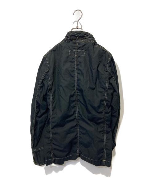COMME des GARCONS HOMME（コムデギャルソン オム）COMME des GARCONS HOMME (コムデギャルソン オム) ステッチジャケット ブラック×グリーン サイズ:Sの古着・服飾アイテム