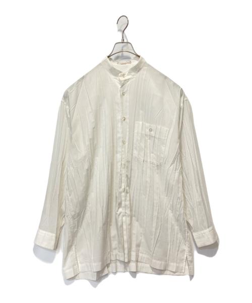 ISSEY MIYAKE MEN（イッセイミヤケメン）ISSEY MIYAKE MEN (イッセイミヤケメン) 加工ボタンシャツ ホワイト サイズ:Ｌの古着・服飾アイテム
