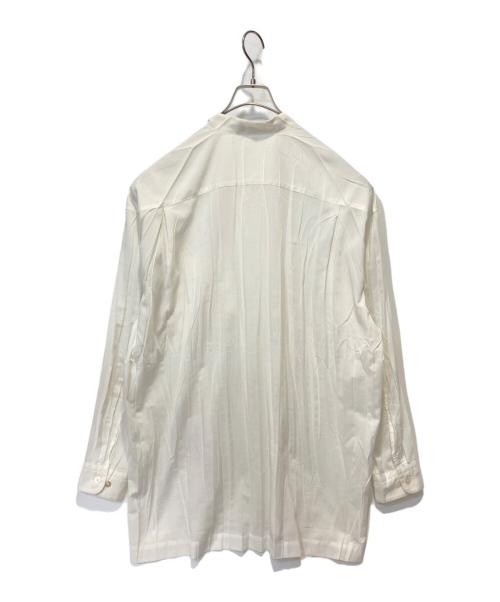 ISSEY MIYAKE MEN（イッセイミヤケメン）ISSEY MIYAKE MEN (イッセイミヤケメン) 加工ボタンシャツ ホワイト サイズ:Ｌの古着・服飾アイテム
