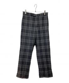 Black Fleece by BROOKS BROTHERS（ブラックフリース バイ ブルックスブラザーズ）の古着「チェックウールパンツ」｜グレー
