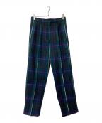 ISSEY MIYAKEイッセイミヤケ）の古着「ウールチェックスラックス」｜ネイビー