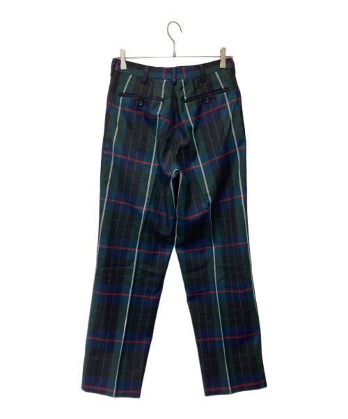 ISSEY MIYAKE（イッセイミヤケ）ISSEY MIYAKE (イッセイミヤケ) ウールチェックスラックス ネイビー サイズ:Mの古着・服飾アイテム