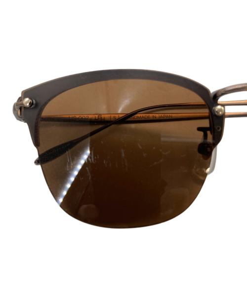 YUICHI TOYAMA（ユウイチトヤマ）YUICHI TOYAMA (ユウイチトヤマ) ハーフリムサングラス ブラウン サイズ:53□23の古着・服飾アイテム