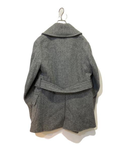 MONITALY（モニタリー）MONITALY (モニタリー) ショールカラーベルテッドコート グレー サイズ:38の古着・服飾アイテム