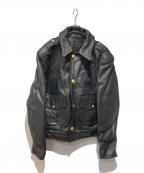 BRANDED GARMENTSブランデッドガーメンツ）の古着「レザーポリスジャケット」｜ブラック