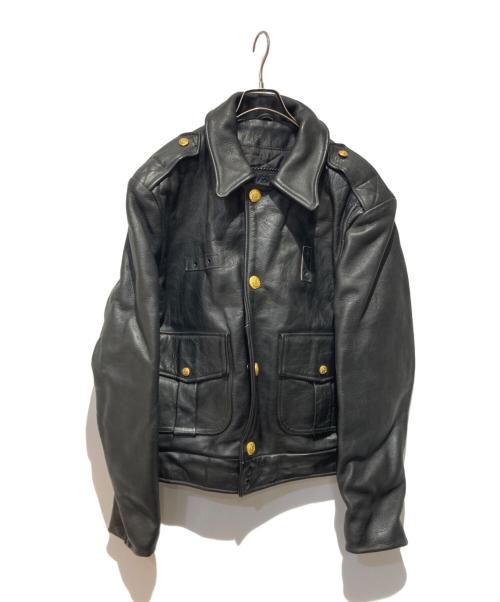 BRANDED GARMENTS（ブランデッドガーメンツ）BRANDED GARMENTS (ブランデッドガーメンツ) レザーポリスジャケット ブラック サイズ:40の古着・服飾アイテム