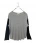 UNUSED（アンユーズド）の古着「Three quarter sleeve thermal」｜グレー