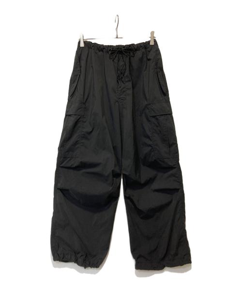 MARKA（マーカ）MARKA (マーカ) RECYCLE NYLON RIP STOP COCOON WIDE EASY PANTS ブラック サイズ:2の古着・服飾アイテム