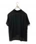 COMME des GARCONS JUNYA WATANABE MAN (コム デ ギャルソン ジュンヤ ワタナベ マン) 半袖シアーシャツ ブラック サイズ:M：18000円