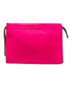 MARNIマルニ）の古着「クラッチバッグ」｜ブラック×ピンク