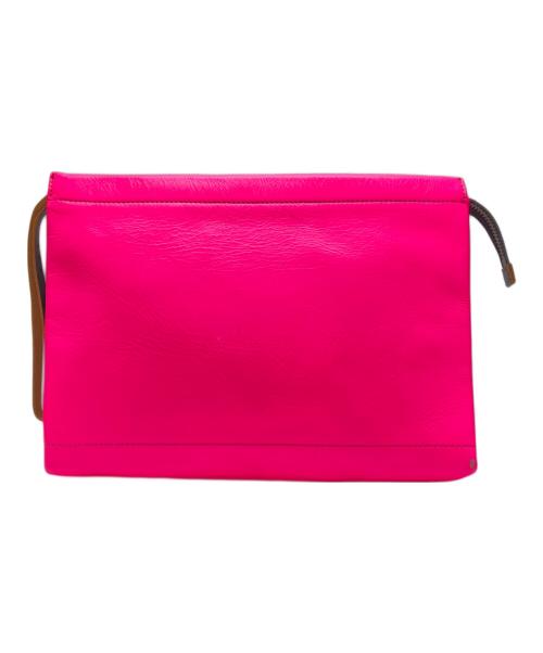 MARNI（マルニ）MARNI (マルニ) クラッチバッグ ブラック×ピンクの古着・服飾アイテム