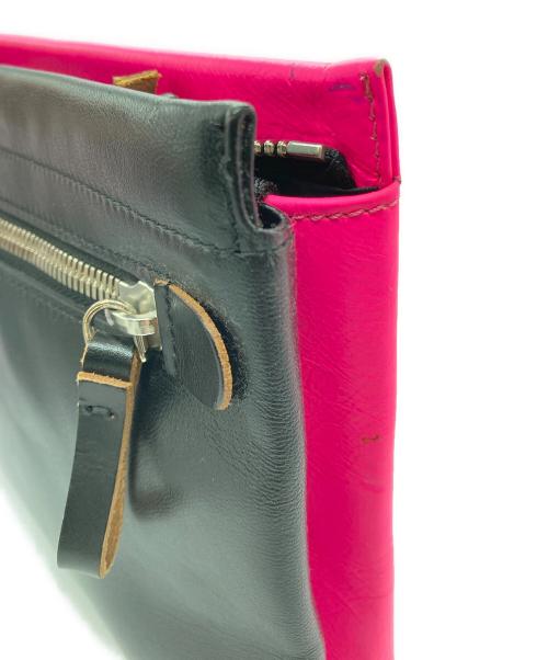 MARNI（マルニ）MARNI (マルニ) クラッチバッグ ブラック×ピンクの古着・服飾アイテム