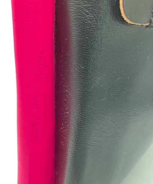 MARNI（マルニ）MARNI (マルニ) クラッチバッグ ブラック×ピンクの古着・服飾アイテム