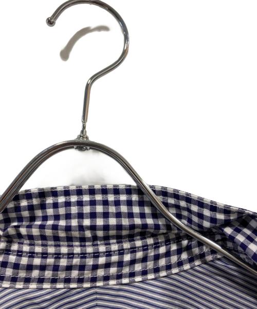 COMME des GARCONS JUNYA WATANABE MAN（コム デ ギャルソン ジュンヤ ワタナベ マン）COMME des GARCONS JUNYA WATANABE MAN (コム デ ギャルソン ジュンヤ ワタナベ マン) チェック切替シャツ ブルー サイズ:Ｍの古着・服飾アイテム