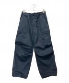 Graphpaperグラフペーパー）の古着「Pigment Drill Field Pants」｜ネイビー