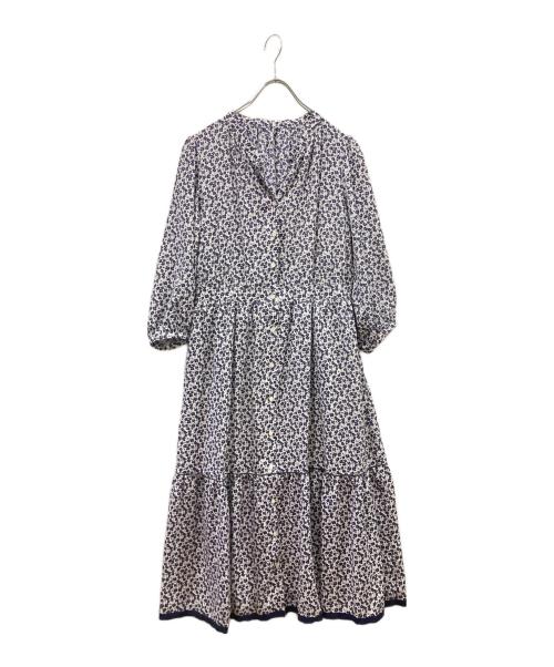 KUMIKYOKU（クミキョク）KUMIKYOKU (クミキョク) アネモネプリントワンピース ネイビー サイズ:2の古着・服飾アイテム