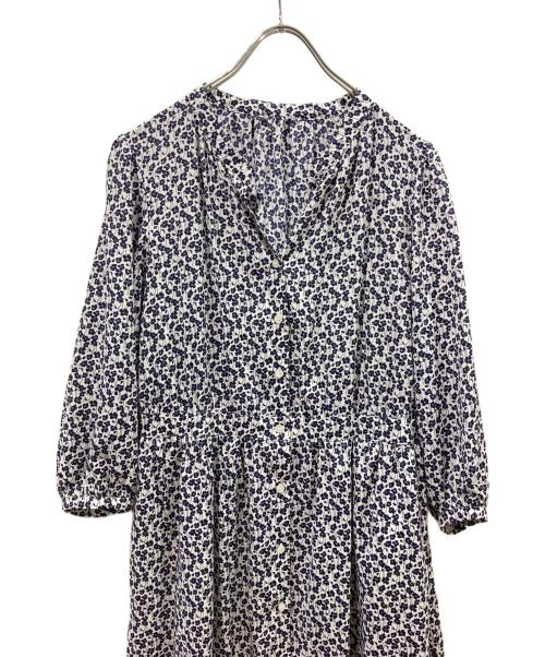KUMIKYOKU（クミキョク）KUMIKYOKU (クミキョク) アネモネプリントワンピース ネイビー サイズ:2の古着・服飾アイテム