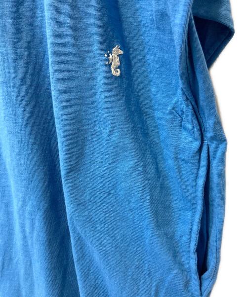 45R（フォーティファイブ・アール）45R (フォーティファイブ・アール) ロゴカットソーワンピース ブルー サイズ:表記無しの古着・服飾アイテム