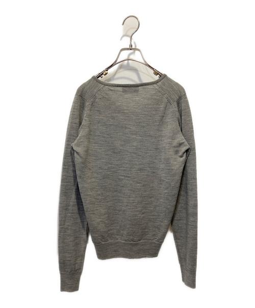JOHN SMEDLEY（ジョンスメドレー）JOHN SMEDLEY (ジョンスメドレー) vネックセーター グレー サイズ:Sの古着・服飾アイテム