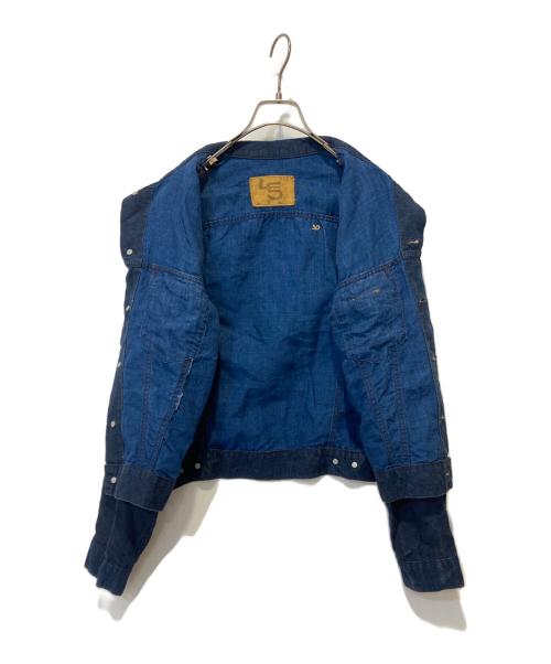 45rpm（45アールピーエム）45rpm (45アールピーエム) インディゴリネントラッカージャケット インディゴ サイズ:3の古着・服飾アイテム