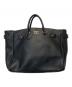 YOUNG & OLSEN The DRYGOODS STORE（ヤングアンドオルセン ザ ドライグッズストア）の古着「LEATER BELTED TOTE」｜ブラック