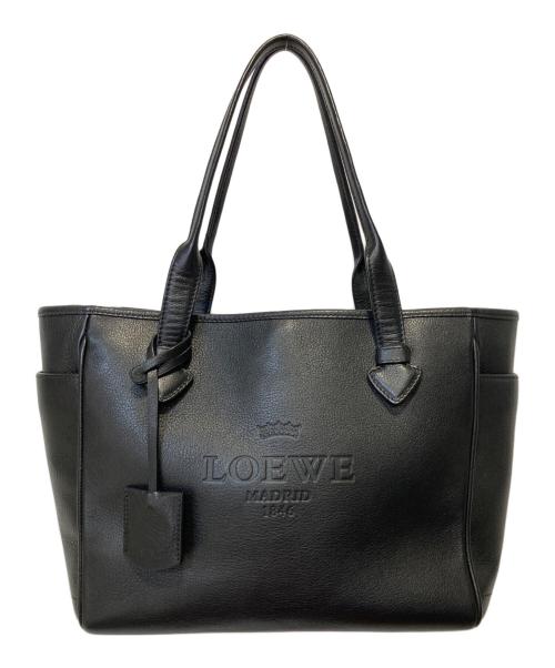 LOEWE（ロエベ）LOEWE (ロエベ) ヘリテージトートバッグ ブラックの古着・服飾アイテム