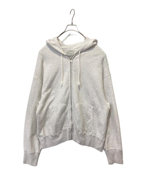 BOWWOW（バウワウ）BOWWOW (バウワウ) ZIP SWEAT HOODIE AGING グレー サイズ:Ｌの古着・服飾アイテム