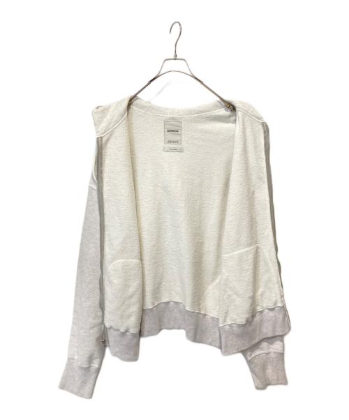 BOWWOW（バウワウ）BOWWOW (バウワウ) ZIP SWEAT HOODIE AGING グレー サイズ:Ｌの古着・服飾アイテム