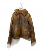POLO RALPH LAURENポロ・ラルフローレン）の古着「SHEARLING BOMBER JACKET」｜ベージュ