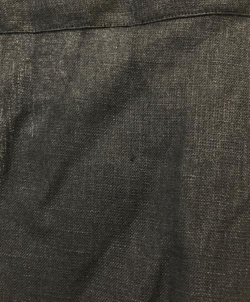 MARKWARE（マーカウェア）MARKWARE (マーカウェア) HEMP SHIRTING COMFORT FIT OPEN COLLAR SHIRT ブラック サイズ:2の古着・服飾アイテム