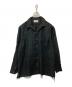 MARKWARE（マーカウェア）の古着「HEMP SHIRTING COMFORT FIT OPEN COLLAR SHIRT」｜ブラック