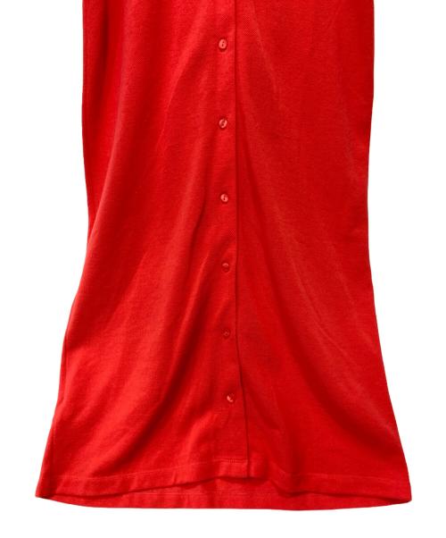 LACOSTE（ラコステ）LACOSTE (ラコステ) オーガニックコットンピケ グラデーションポロドレス レッド サイズ:36の古着・服飾アイテム