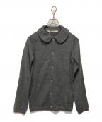 COMME des GARCONSコムデギャルソン）の古着「ラウンドカラーニットカーディガン」｜グレー