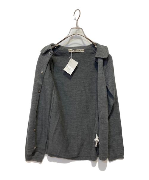 COMME des GARCONS（コムデギャルソン）COMME des GARCONS (コムデギャルソン) ラウンドカラーニットカーディガン グレー サイズ:表記無しの古着・服飾アイテム