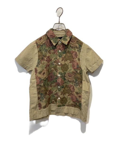 COMME des GARCONS tricot（コムデギャルソントリコ）COMME des GARCONS tricot (コムデギャルソントリコ) コットンレーヨン製品染めエンブロイダリーシャツ ベージュ サイズ:表記無しの古着・服飾アイテム