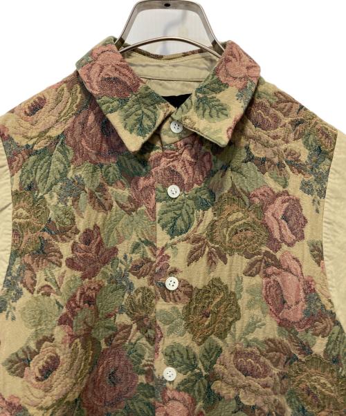 COMME des GARCONS tricot（コムデギャルソントリコ）COMME des GARCONS tricot (コムデギャルソントリコ) コットンレーヨン製品染めエンブロイダリーシャツ ベージュ サイズ:表記無しの古着・服飾アイテム