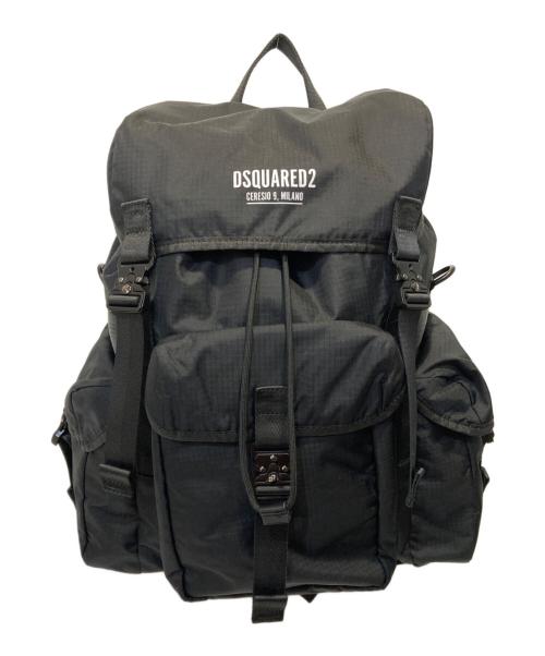 DSQUARED2（ディースクエアード）DSQUARED2 (ディースクエアード) バックパック ブラックの古着・服飾アイテム