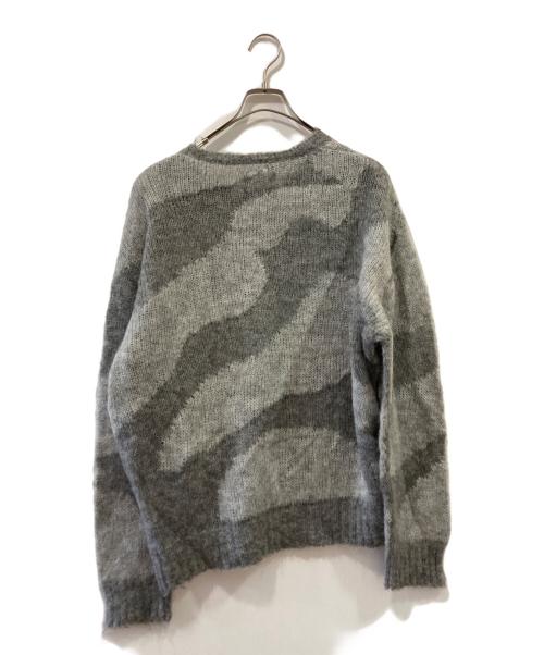 DELUXE（デラックス）Deluxe (デラックス) モヘア混ニット グレー サイズ:Mの古着・服飾アイテム