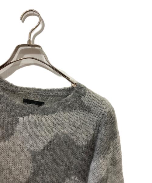 DELUXE（デラックス）Deluxe (デラックス) モヘア混ニット グレー サイズ:Mの古着・服飾アイテム