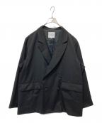 COOTIE PRODUCTIONSクーティープロダクツ）の古着「Comfort Merino Saxony Double Breasted Jacket」｜ブラック