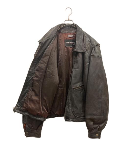 wilsons leather（ウィルソンズレザー）wilsons leather (ウィルソンズレザー) レザージャケット ブラック サイズ:XLの古着・服飾アイテム