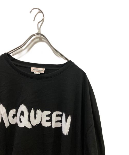 ALEXANDER McQUEEN（アレキサンダーマックイーン）ALEXANDER McQUEEN (アレキサンダーマックイーン) プリントTシャツ ブラック サイズ:XXLの古着・服飾アイテム